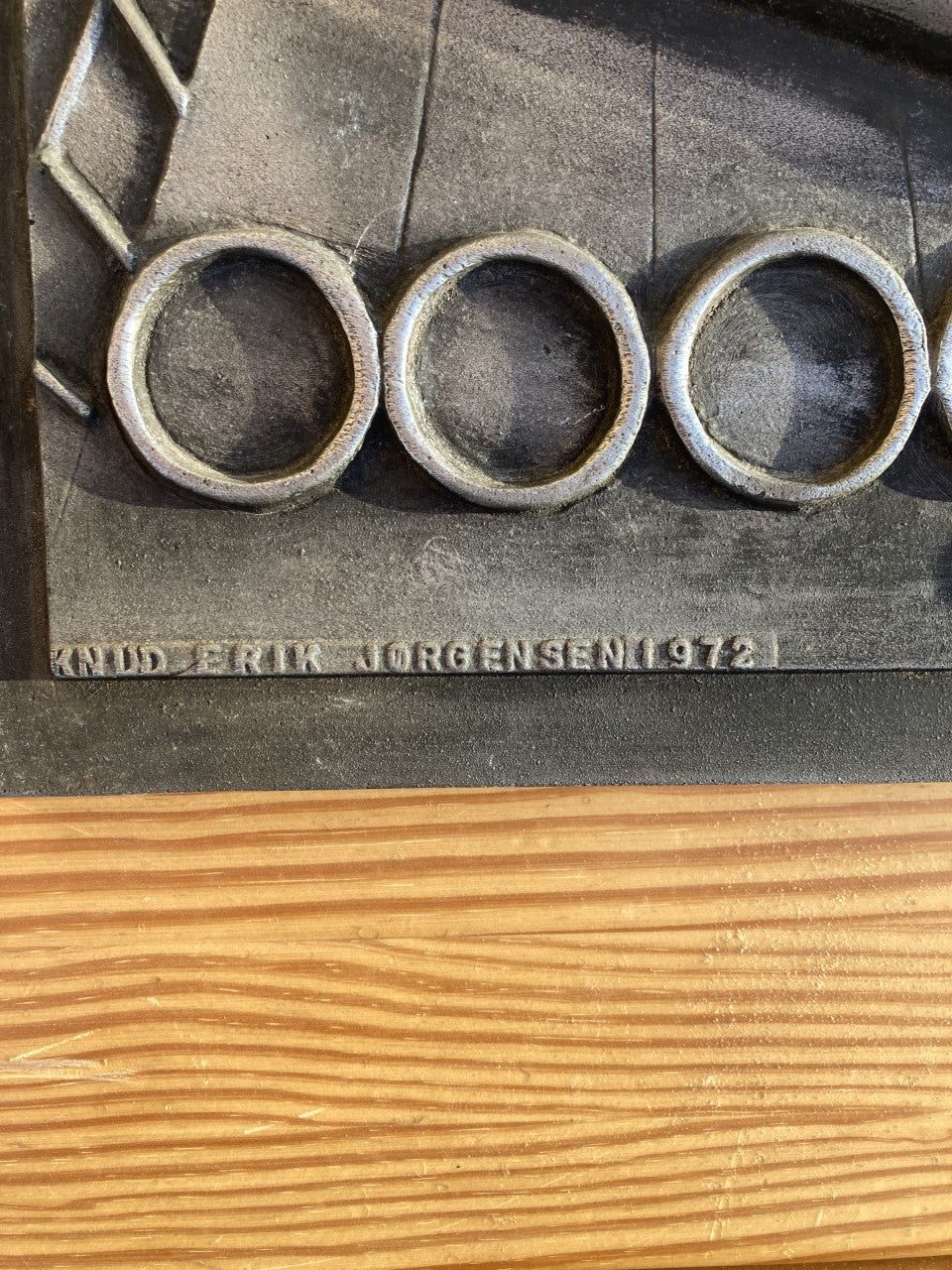 Kunst væg relief af Knud Erik Jørgensen 1972