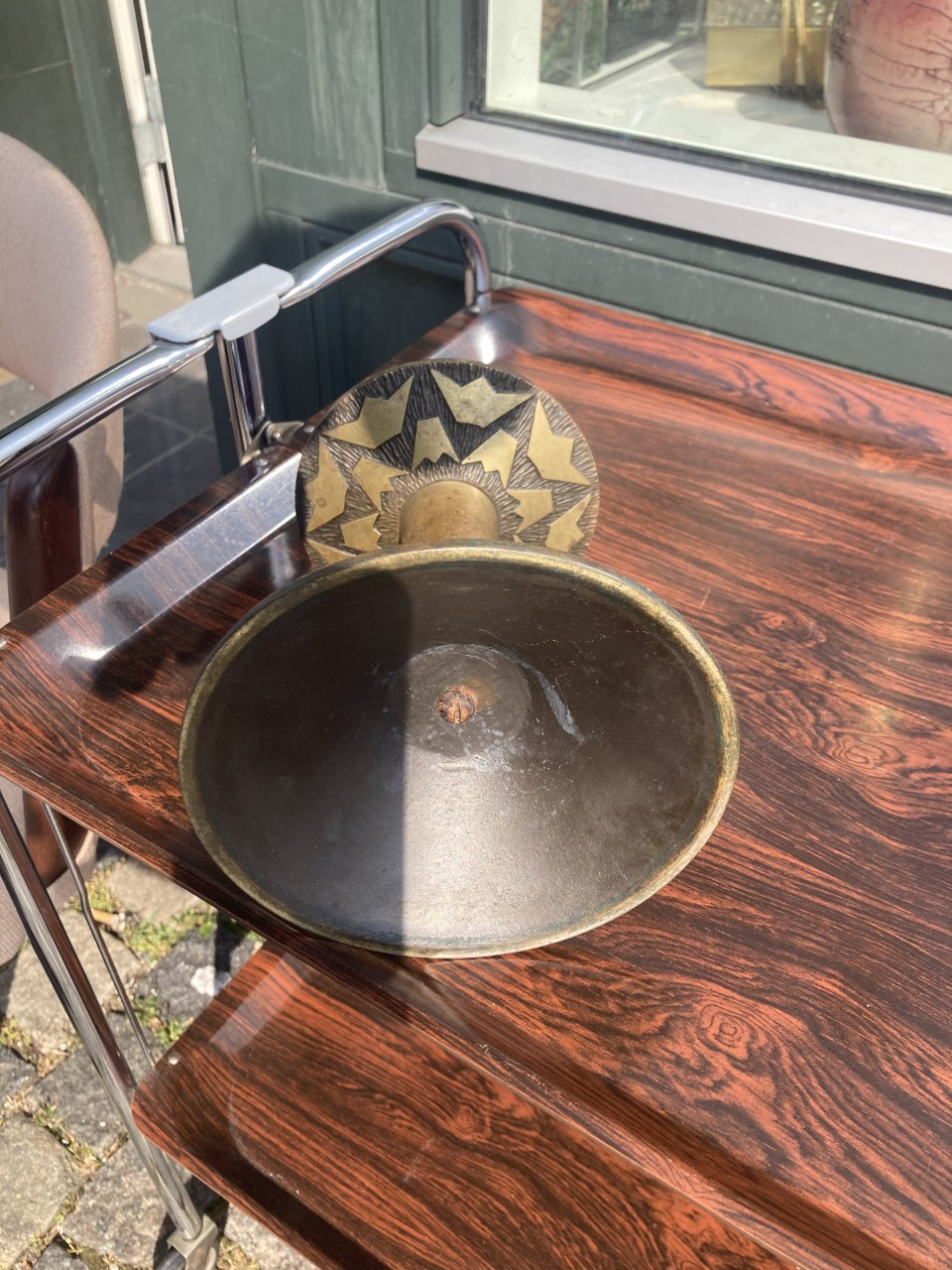 Beautiful bronze candlestick from Sweden - no. 0013