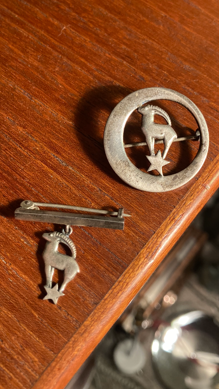 スターリング925のブローチ2個