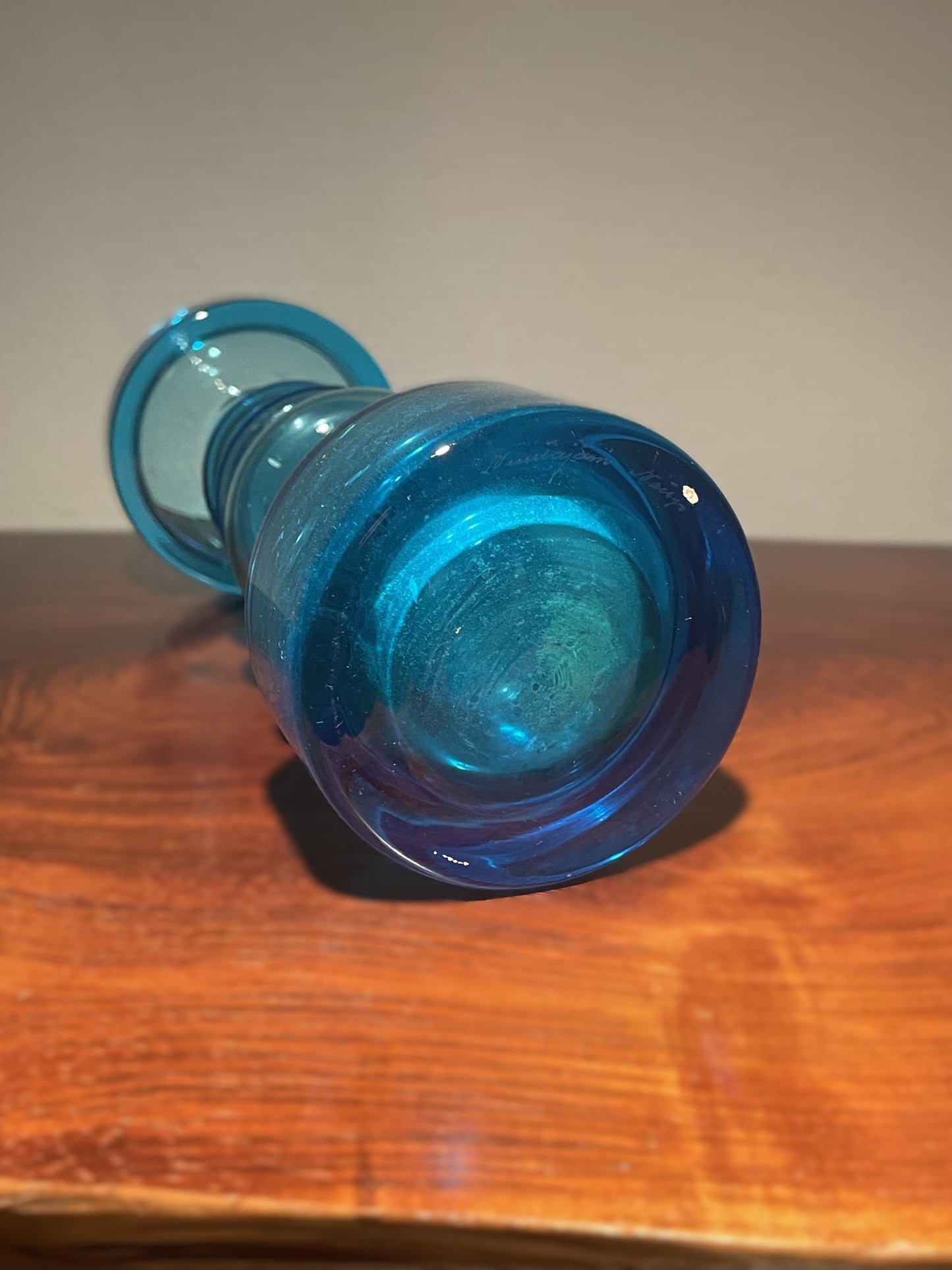 Flot Oiva Toikka glas vase fra Nuuta Jarvi Notsjo (Finland ) signeret i bunden - nr. 027000