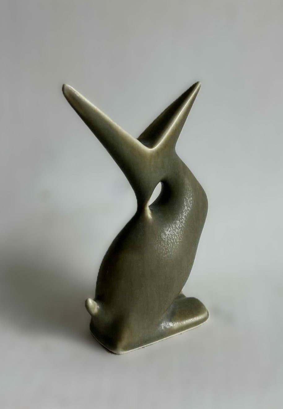 Kjeld Jordan for Palshus – Rare Stoneware Bird in Hare Fur Glaze, Denmark 1960s