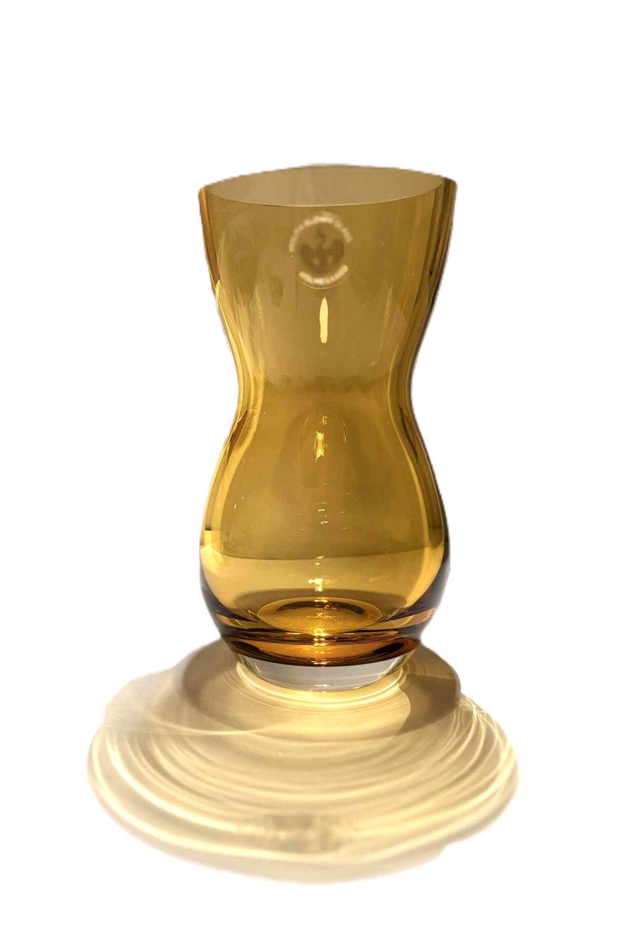 Holmegaard の琥珀色の美しいカラバスガラス花瓶 - 品番 19374688