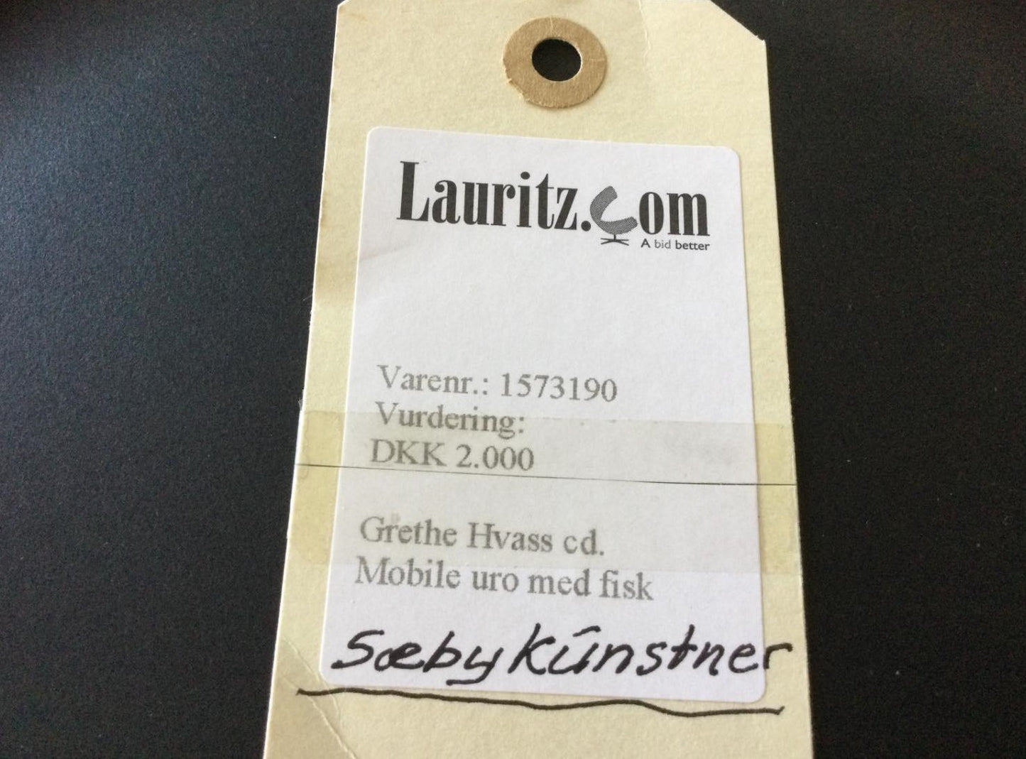 Stor flot papiruro af Sæby kunstner Grethe Hvas - nr. 0179