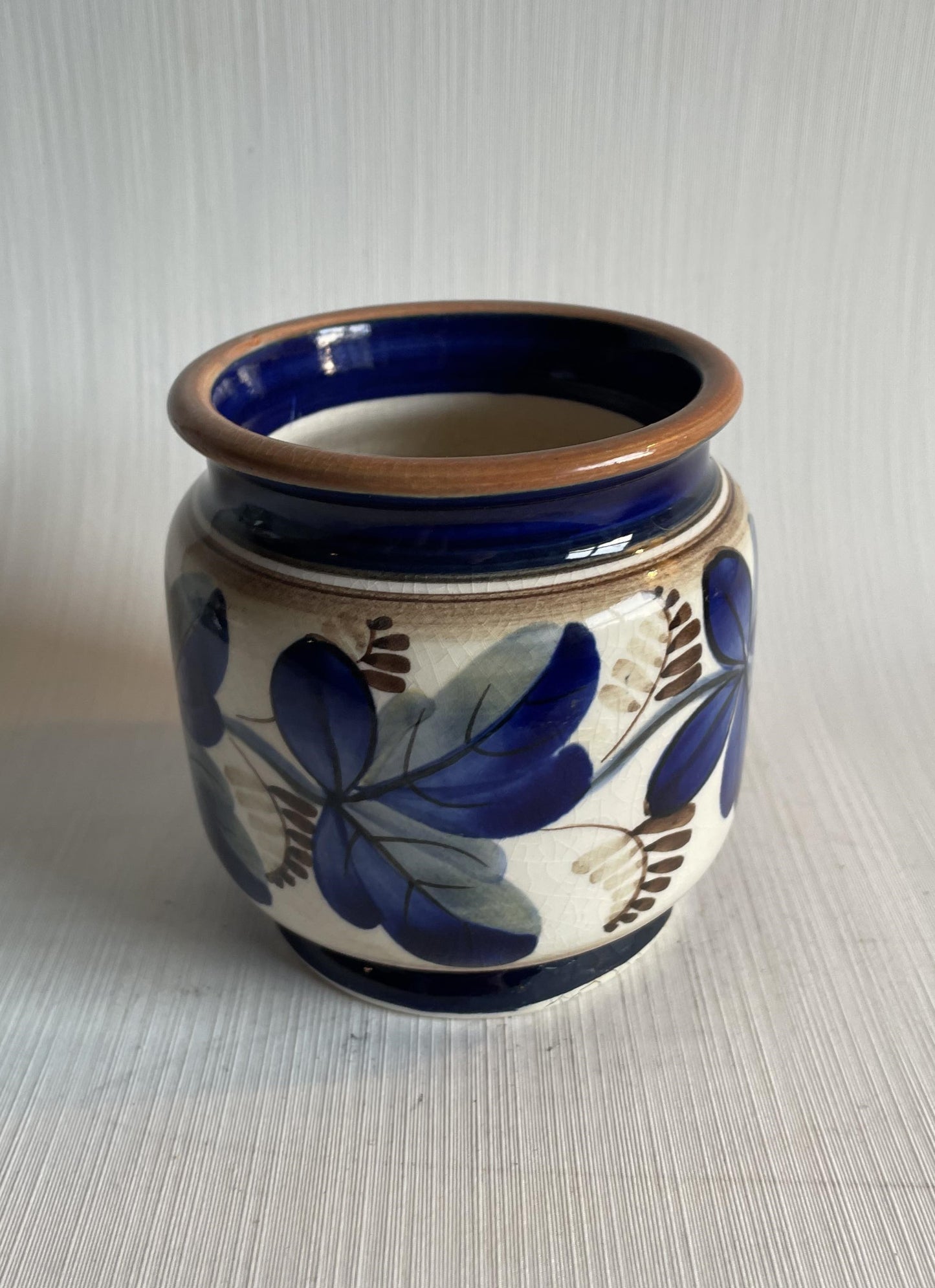 Beautiful old faience vase from Aluminia - no. 011060