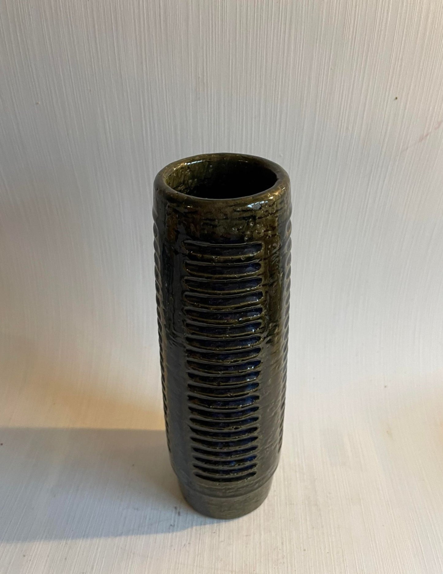 Tall Mid-Century chamotte vase, design by Per &amp; Anna Linnemann-Schmidt - no. 011922