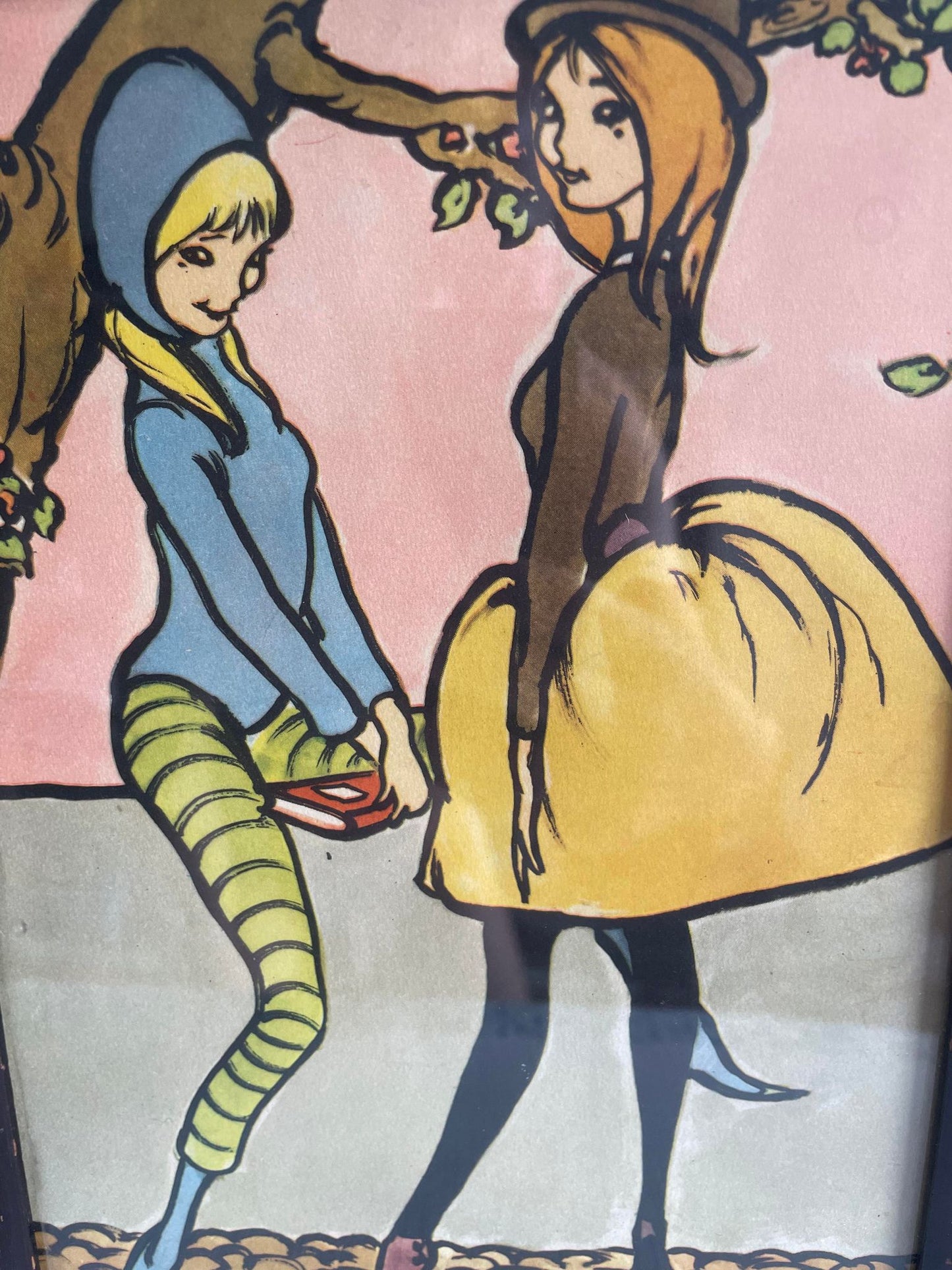 Beautiful old pin up print by Christel Marott (b. 1919-1992) - no. 013050