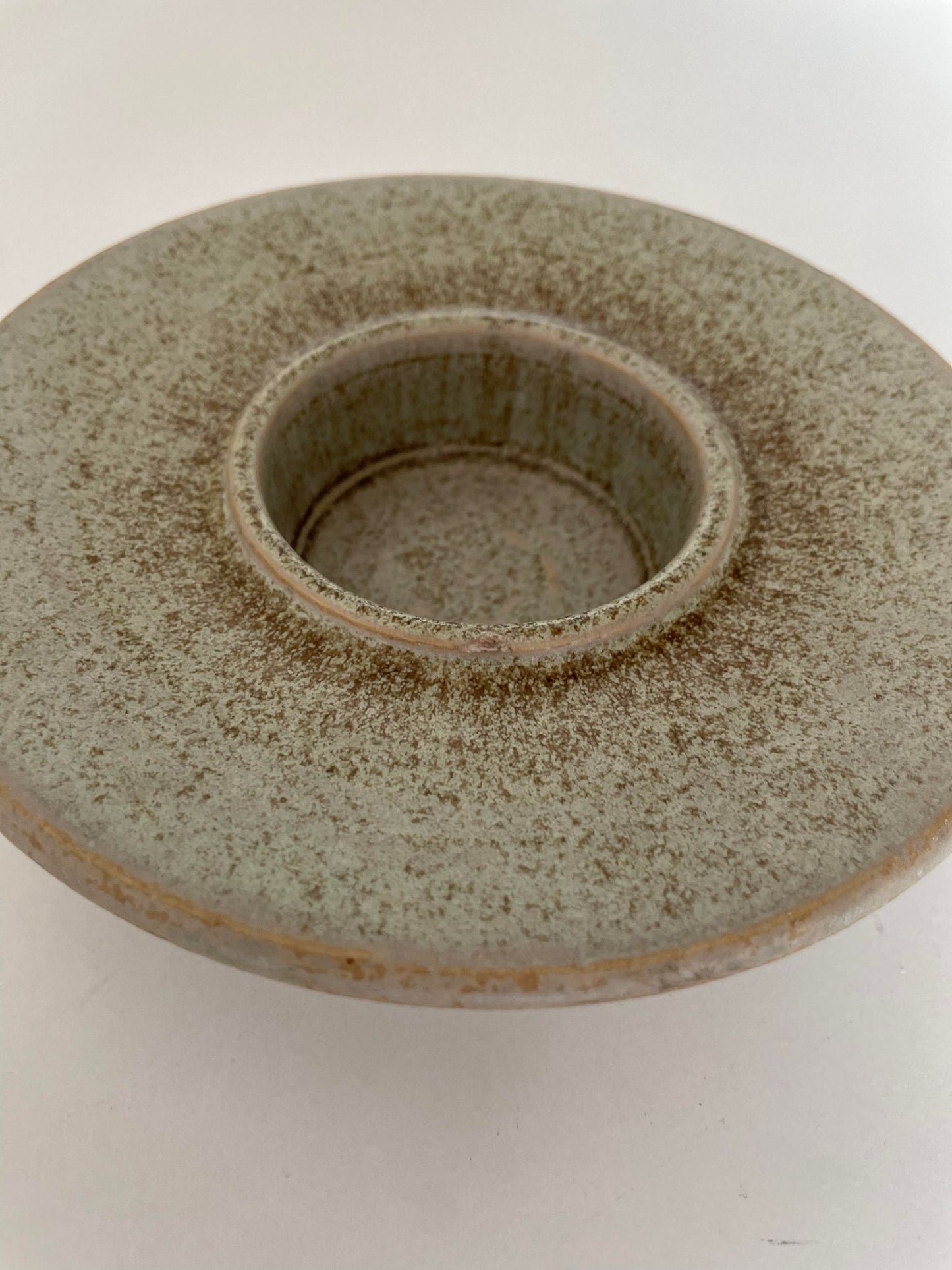 Mid-century Block Candlestick holds Made in Stoneware by Palshus, Denmark