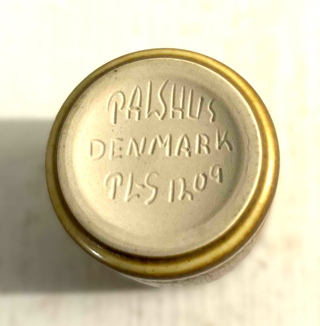 パルシュース（デンマーク）の1960年代、ブラウンの野ウサギの毛皮釉を施したミッドセンチュリーの小型ストーンウェアの花瓶