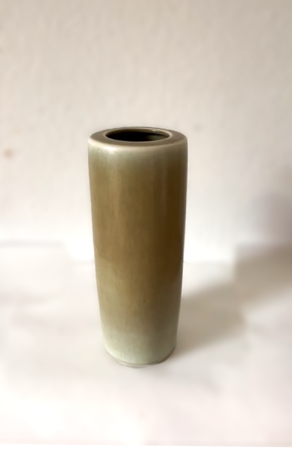 Palshus stoneware vase in Hare Fur Glazed, Denmark 1960s