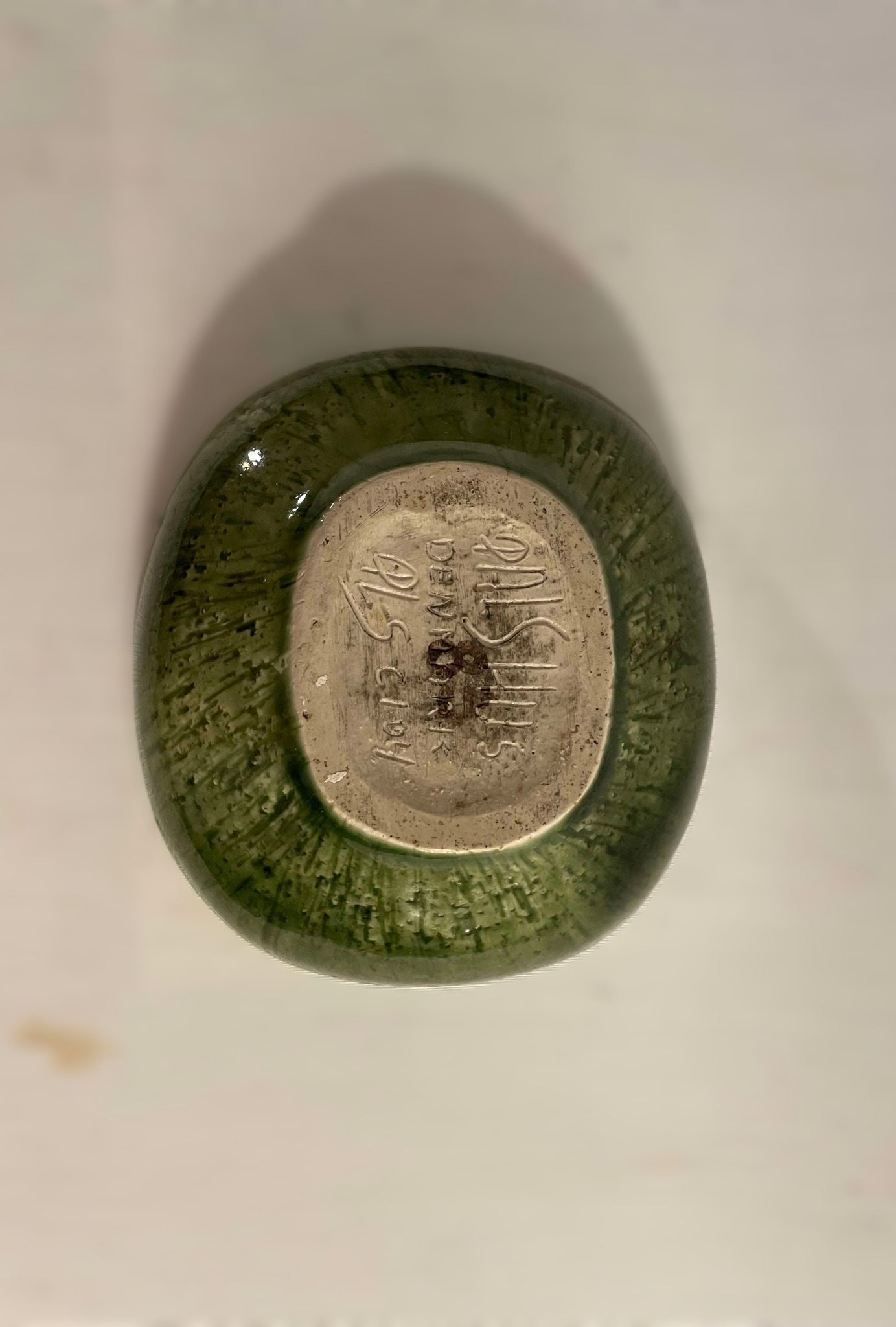 PER LINNEMANN SCHMIDT Palshus 緑釉炻器ボウル、1960年代