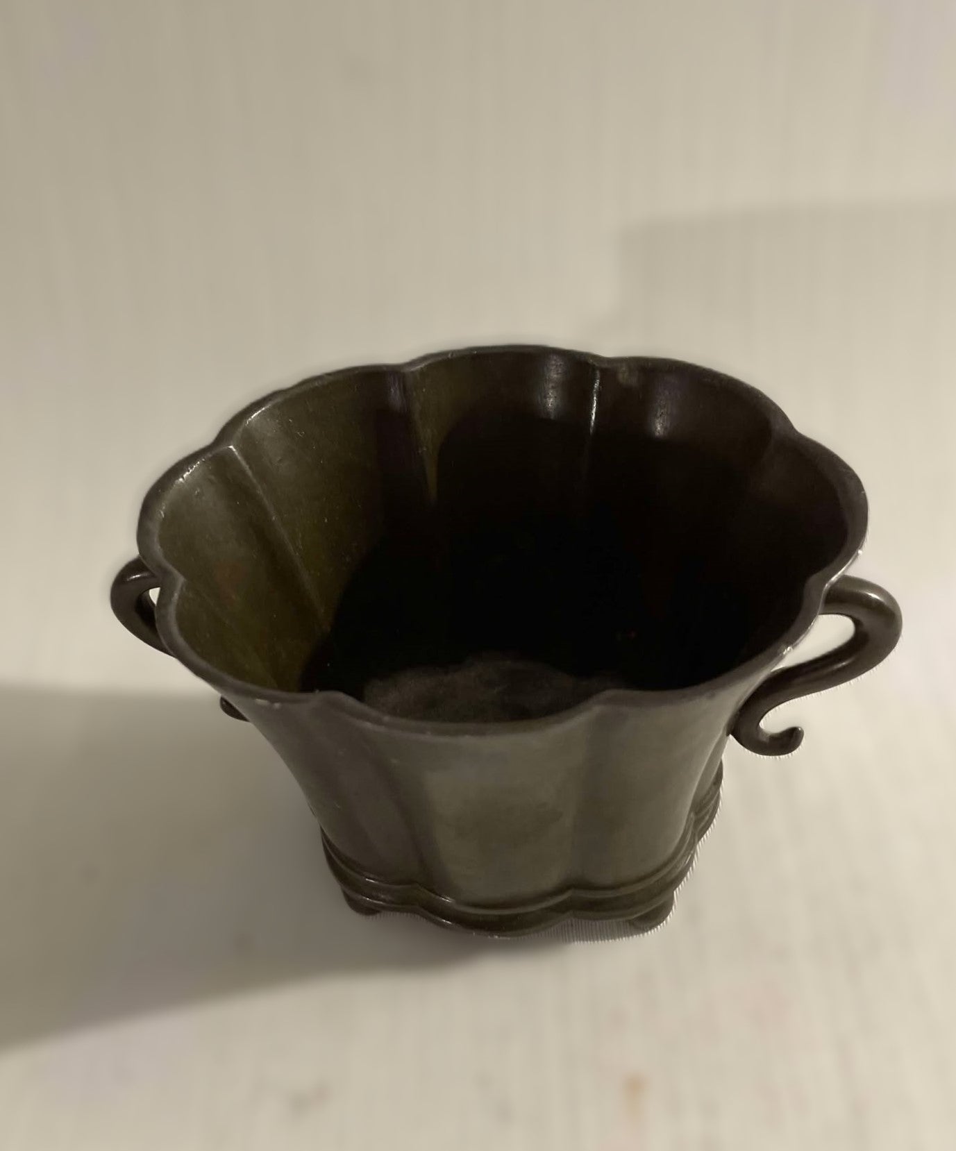 Just Andersen Art Deco vase, made of Discometal, Denmark 1930s.