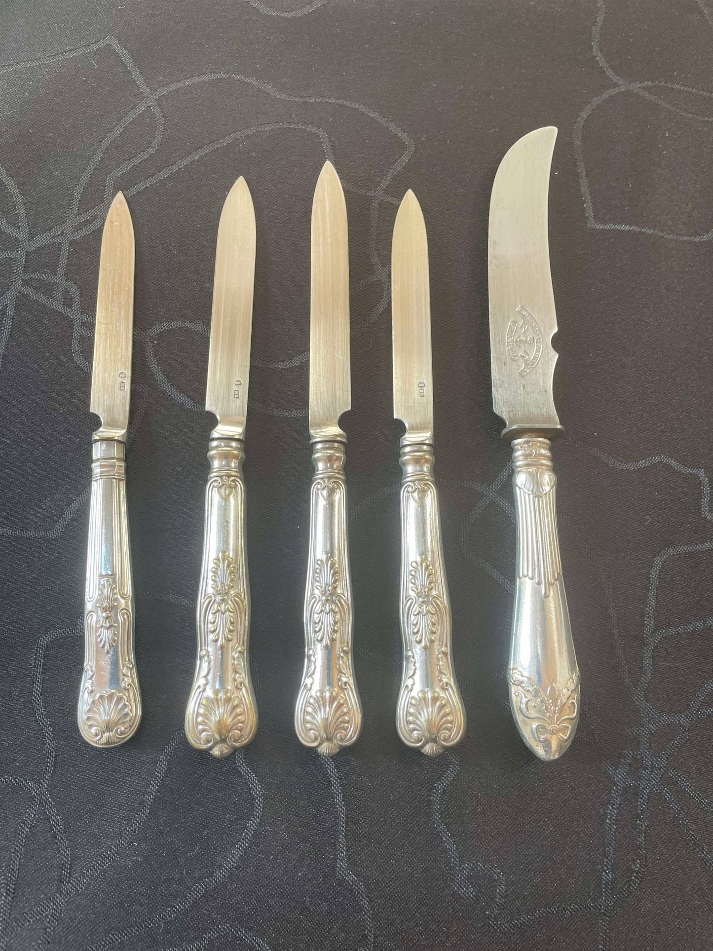 Beautiful Swedish Antique, 2 tower Silverware from the 19th Century