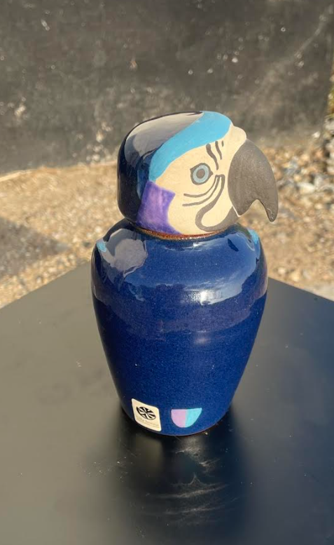 Flot Ulla Sonne figur af højbrændt lertøj - nr. 09037