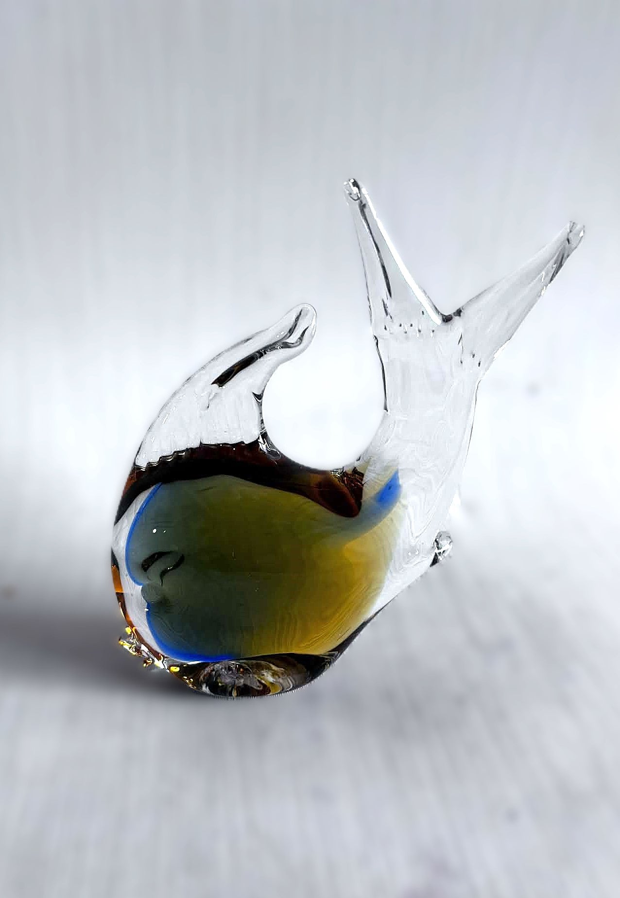 Italian Glass Art from Murano, tropical glass fish, Italy 1960s