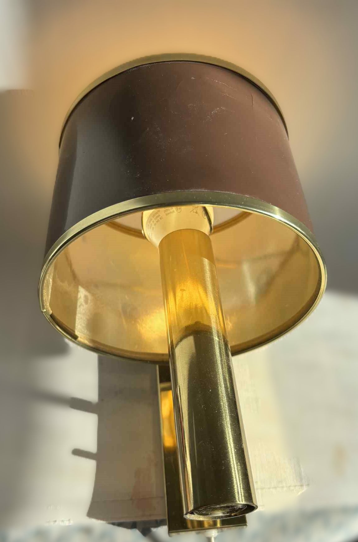 Great classic brass sconce called Jason designed by Jo Hammerborg