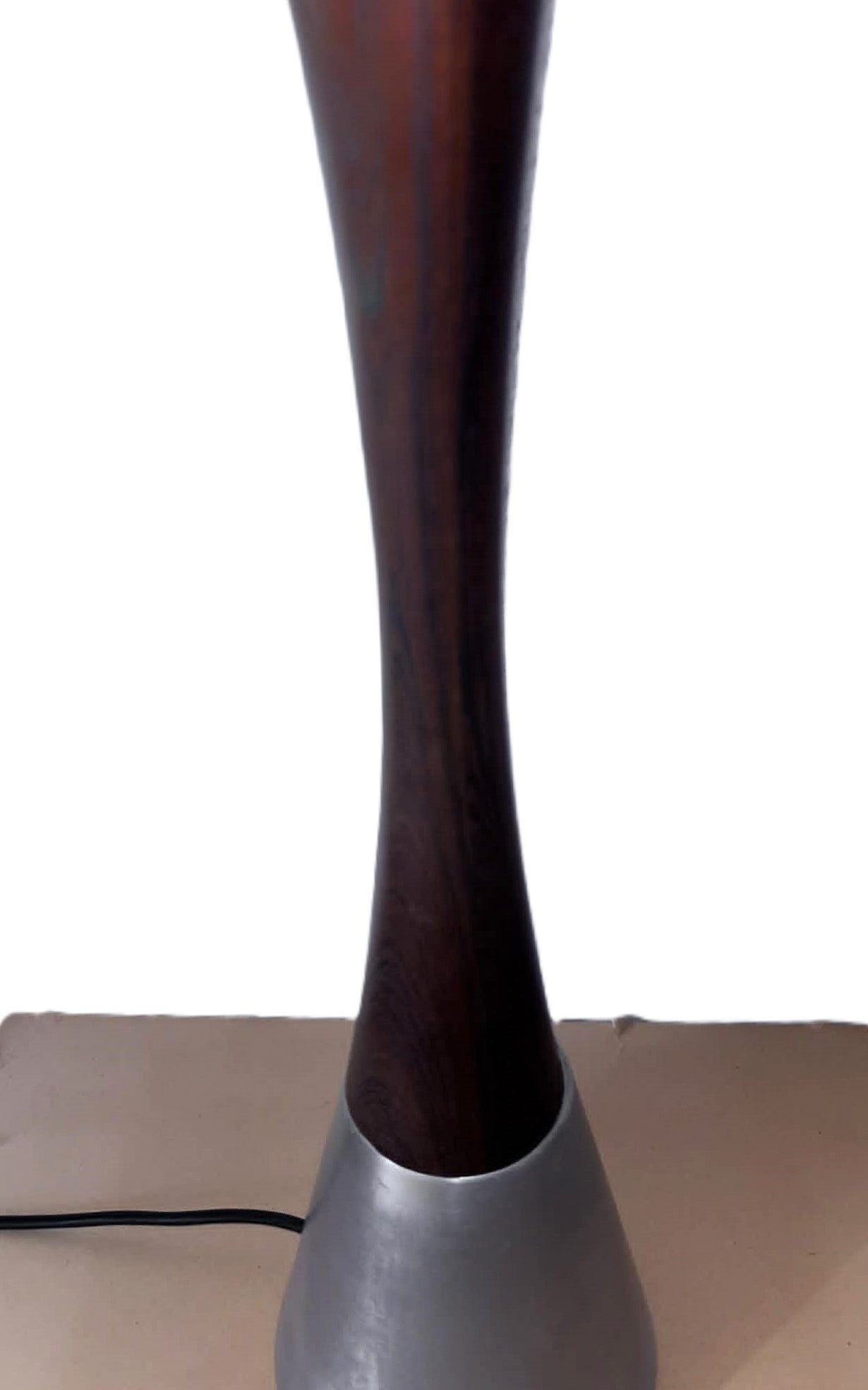 Svensk bordlamper i aluminium og palisander fra Bergboms, design af Bernt Nordsted, 1960'erne