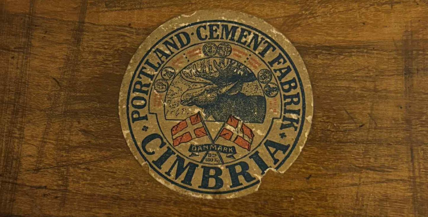 Sjælden gammel trææske fra Aalborg Cimbria Cement - nr. 4896444