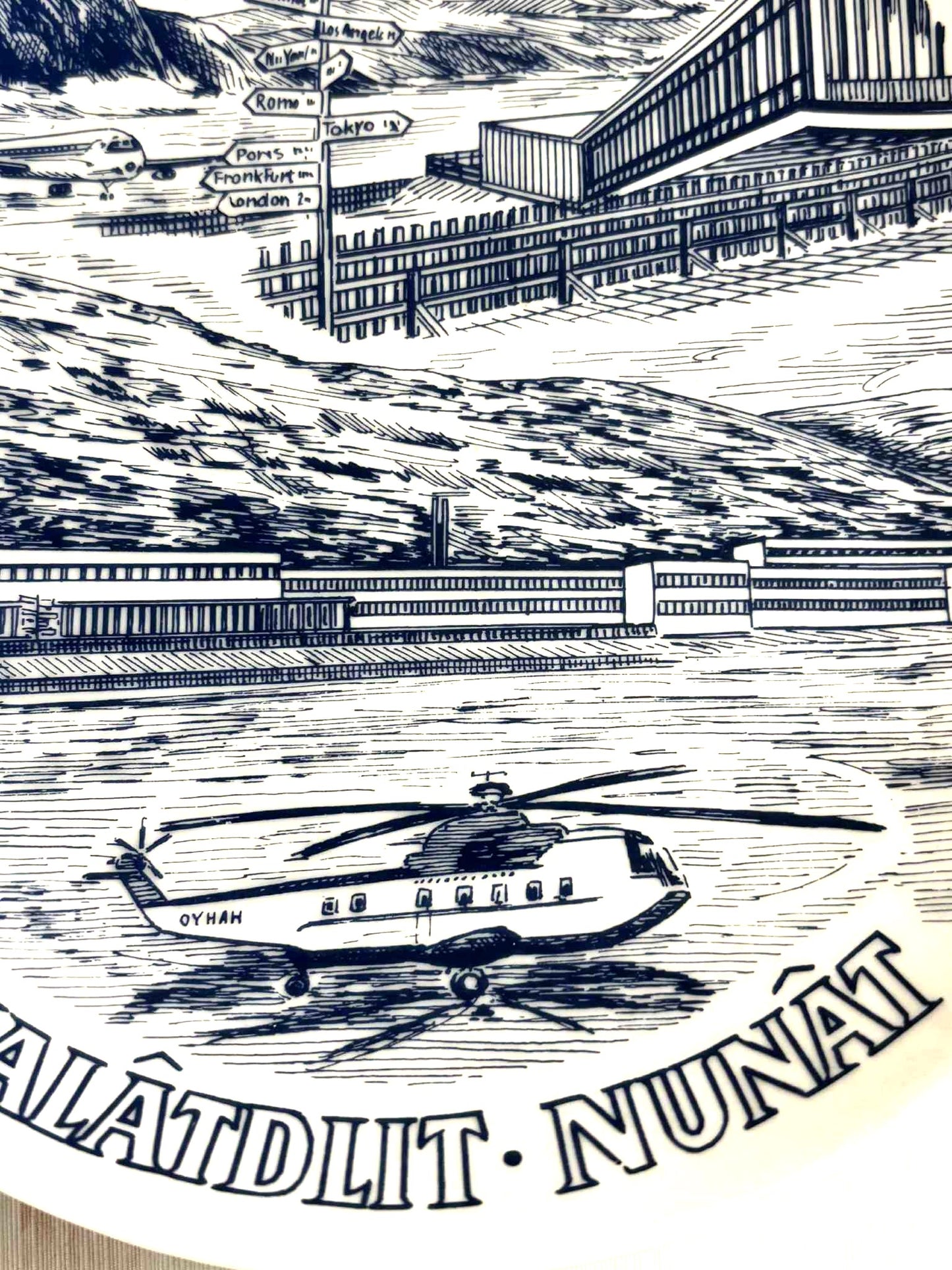 Flot keramikplatte fra Grønlands Agenten, 1970erne - nr. 0178440710