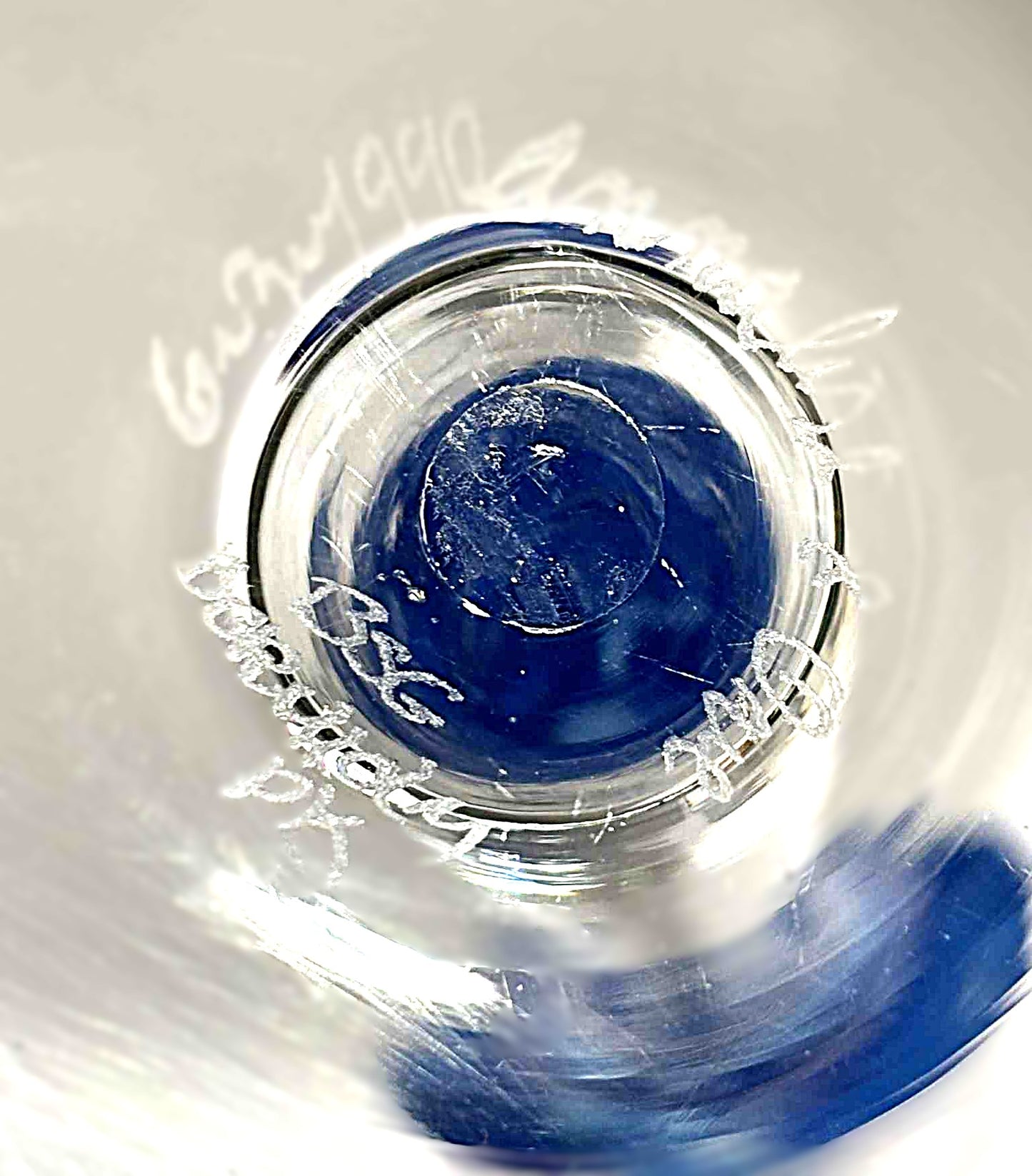 美しい吹きガラスの燭台、デンマーク、1990年代