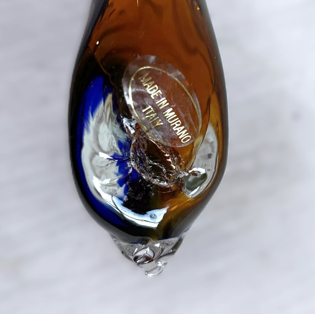 Italian Glass Art from Murano, tropical glass fish, Italy 1960s