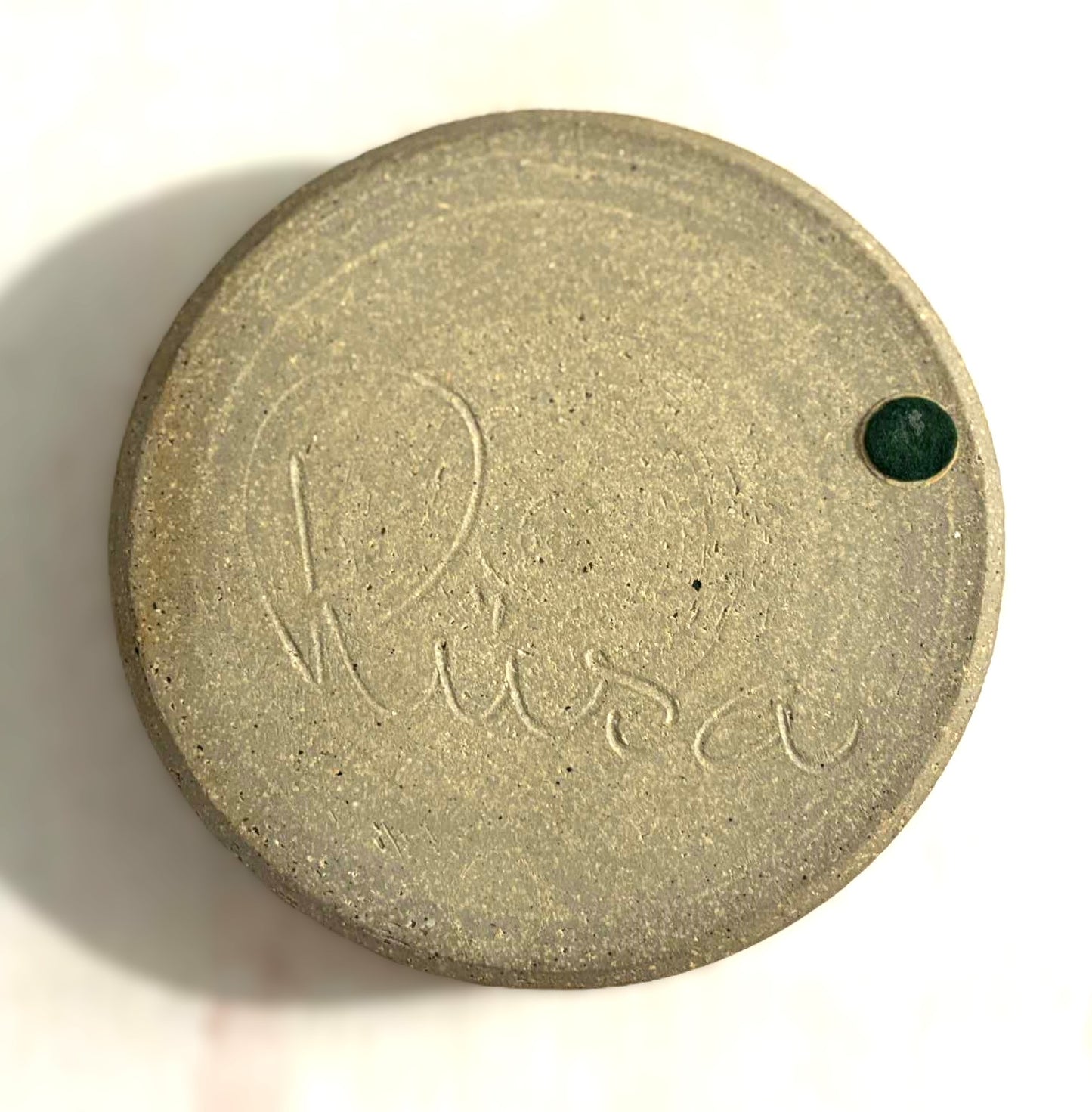 Beautiful vintage rustic stoneware bowl from Riisa ceramics, Denmark 1970s