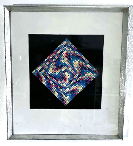 VICTOR VASARELY - Majus, offsettryk af den fransk-ungarsk kunstner Victor Vasarely (1960-1997)
