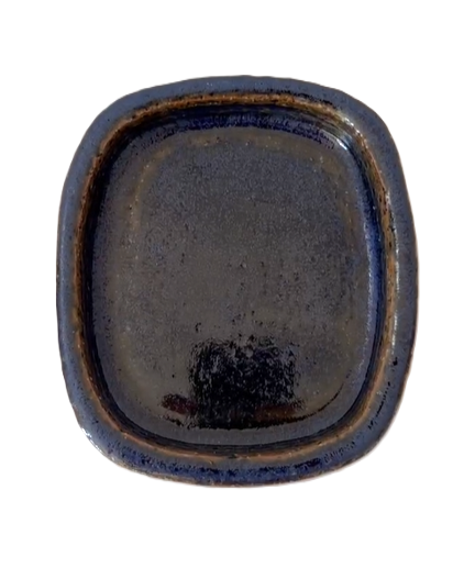 Vintage stoneware dish from Palshus, Denmark 1948