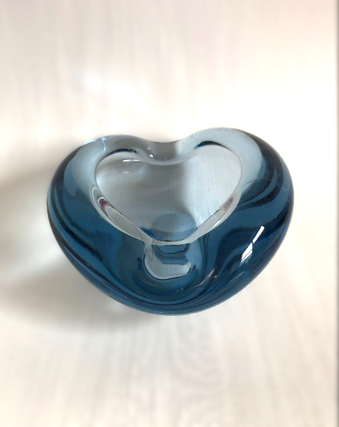 2 Smukke håndlavet skåle samt 1 Retro Umanak glasvase fra Holmegaard - nr. 0799