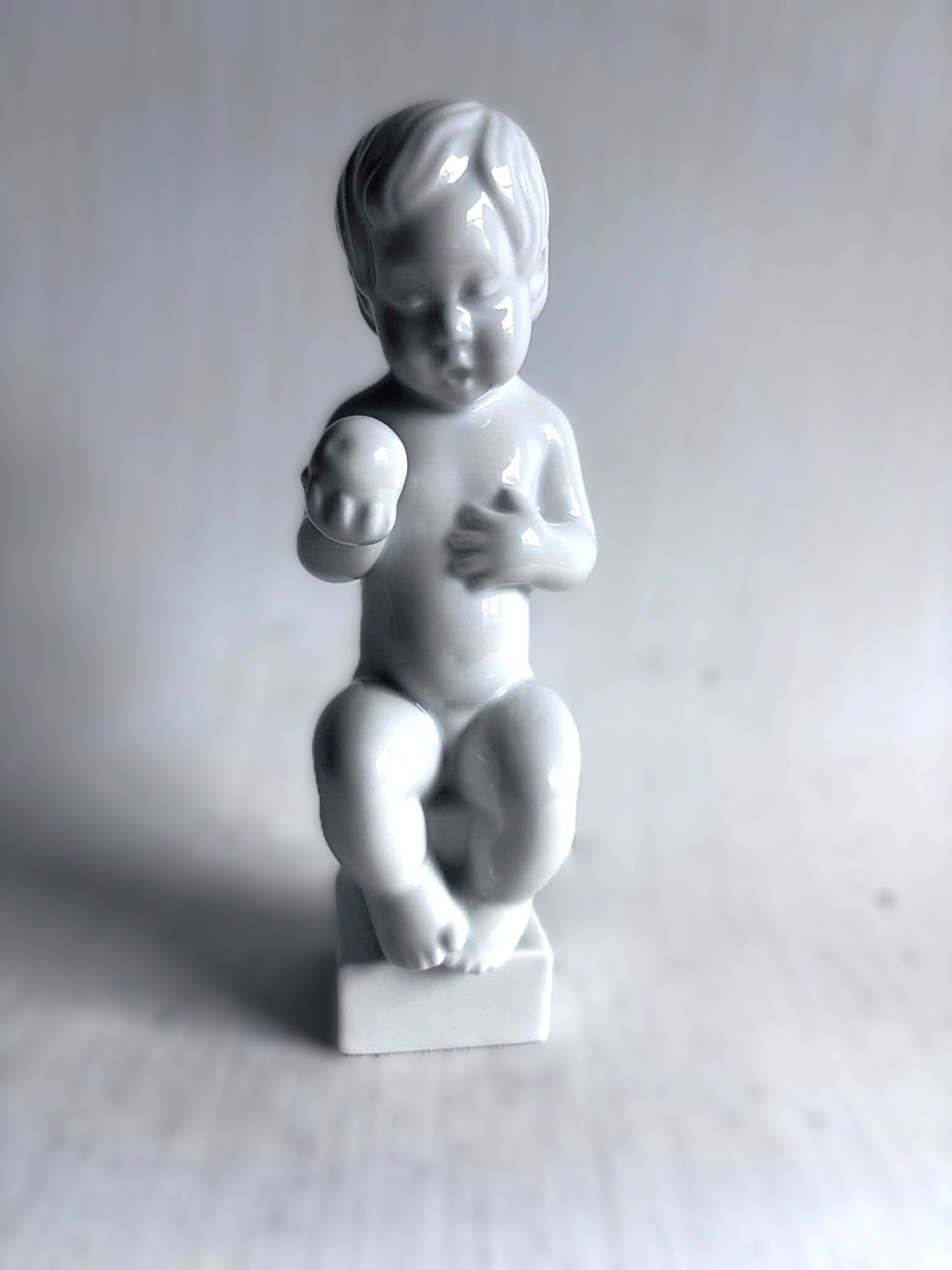 1936 Bing & Grøndahl Svend Lindhart Porcelain Child Figure - Danish Collectible