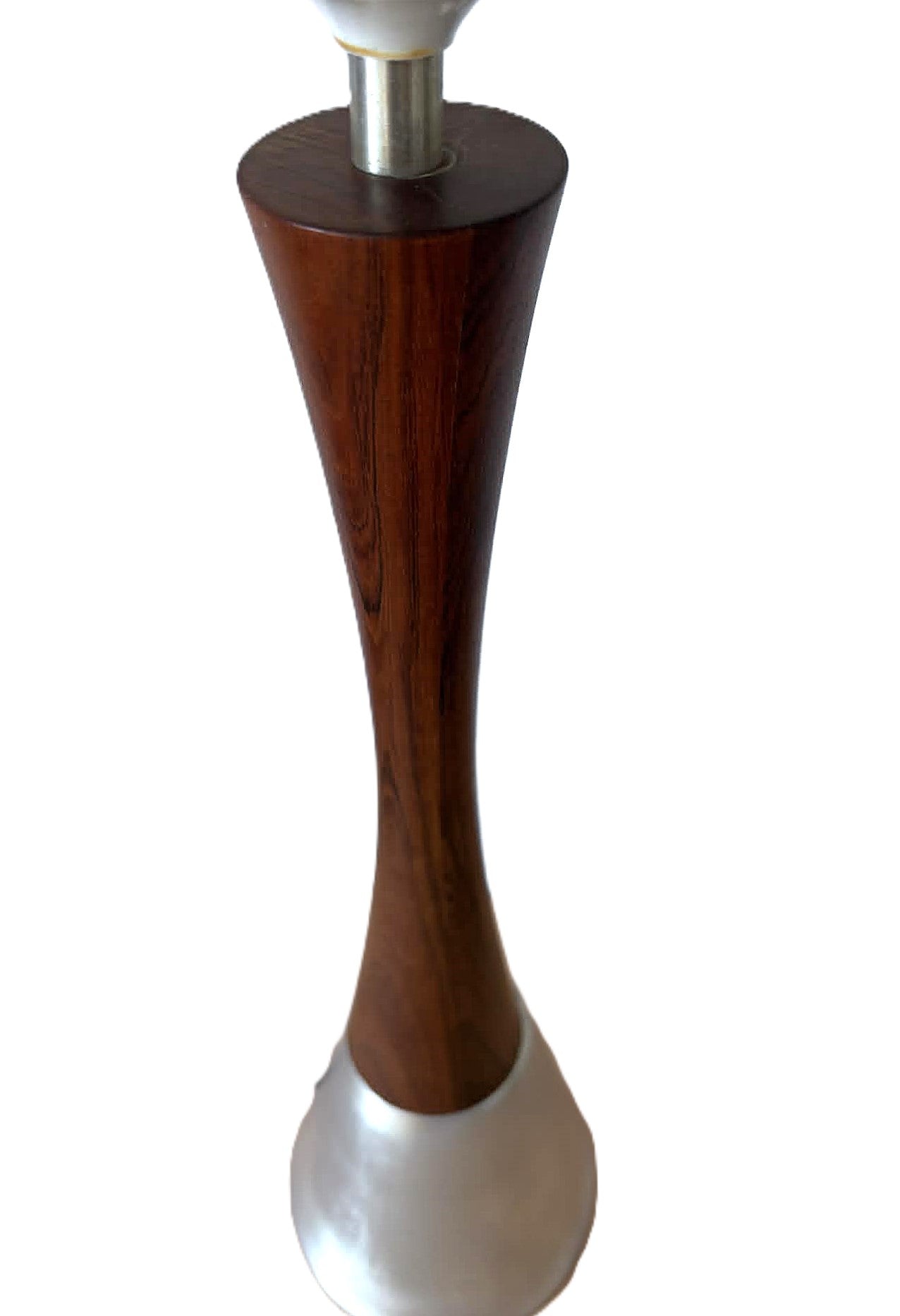 Svensk bordlamper i aluminium og palisander fra Bergboms, design af Bernt Nordsted, 1960'erne