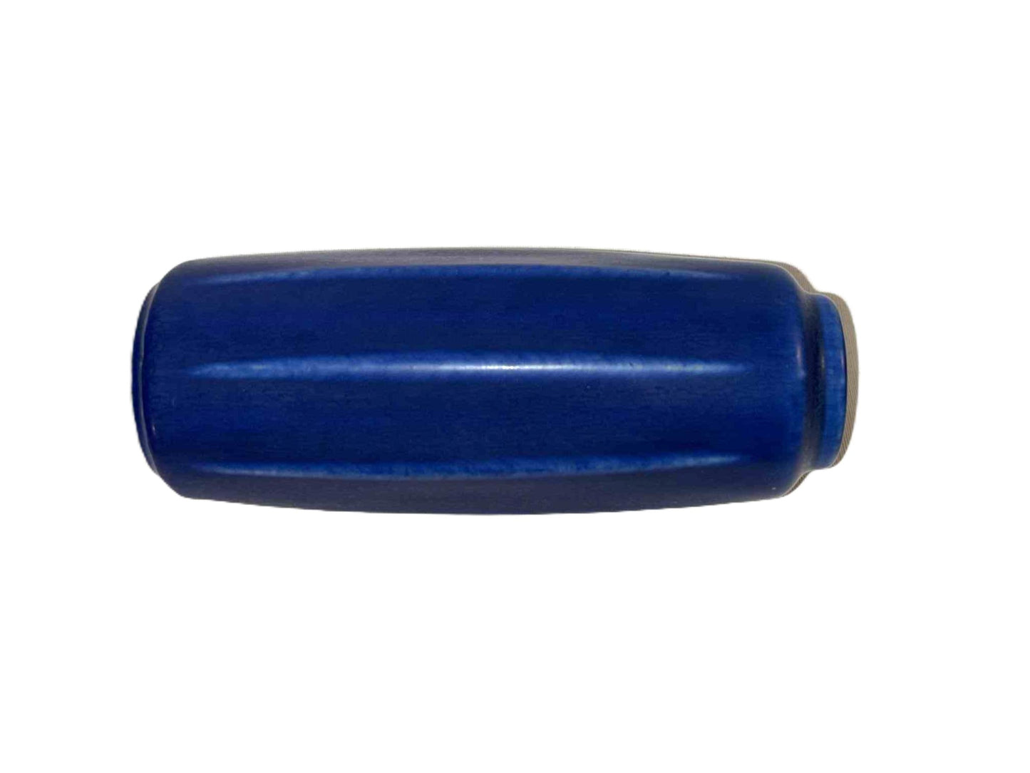 Rare Palshus stoneware vase in Cobolt Blue Hare Fur Glaze, Denmark 1950s