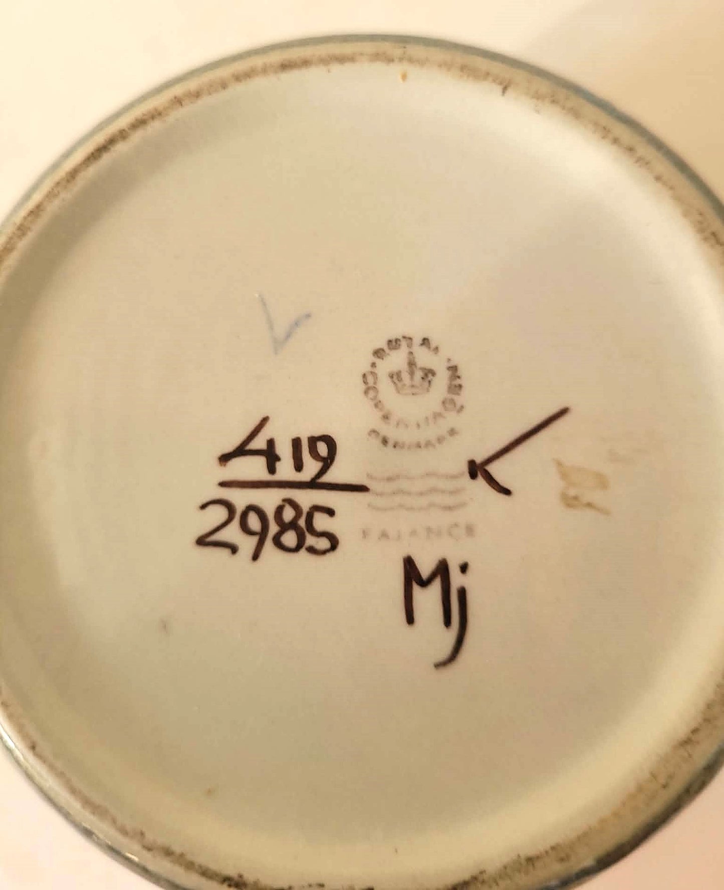 Aluminia Royal Copenhagen, Marianne Johnson fajance skål