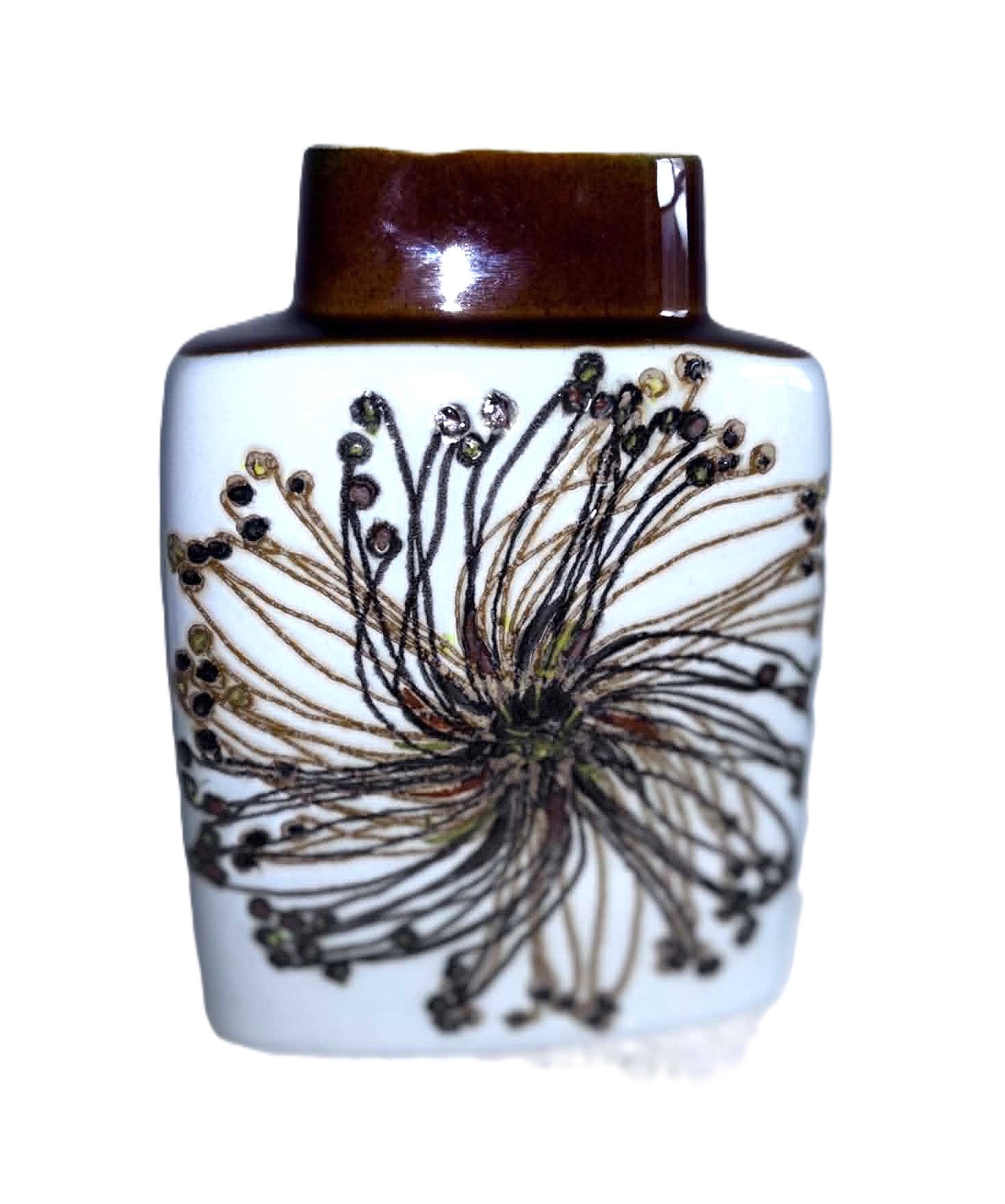 Danish Porcelain Baca Faience Vase by Ellen Malmer for Royal Copenhagen, 1960s