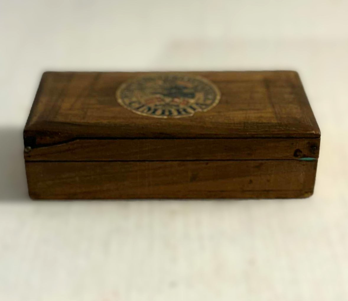 Sjælden gammel trææske fra Aalborg Cimbria Cement - nr. 4896444