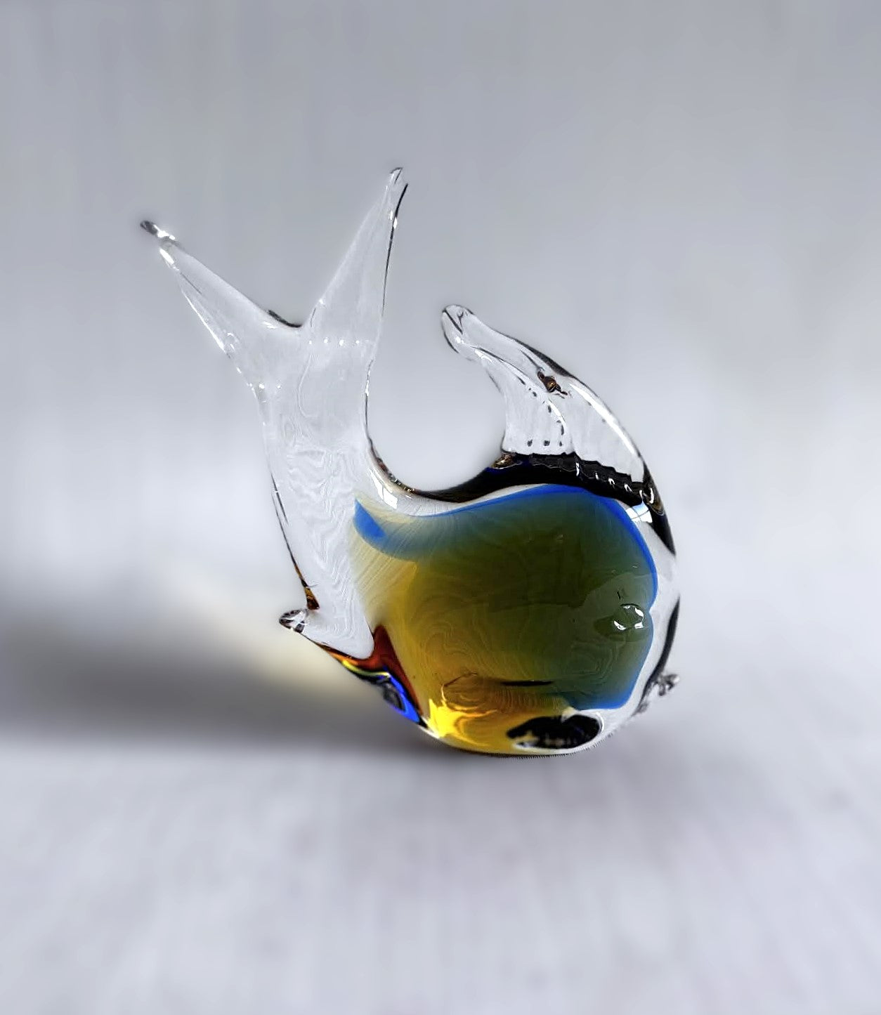 Italian Glass Art from Murano, tropical glass fish, Italy 1960s