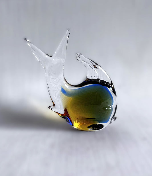 Italian Glass Art from Murano, tropical glass fish, Italy 1960s