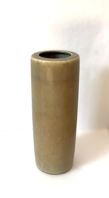 Exceptional large and rare stoneware vases from Palshus, in hare fur glaze, Denmark 1960s