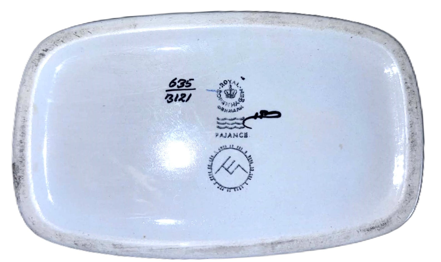 Danish Porcelain Baca Faience Vase by Ellen Malmer for Royal Copenhagen, 1960s