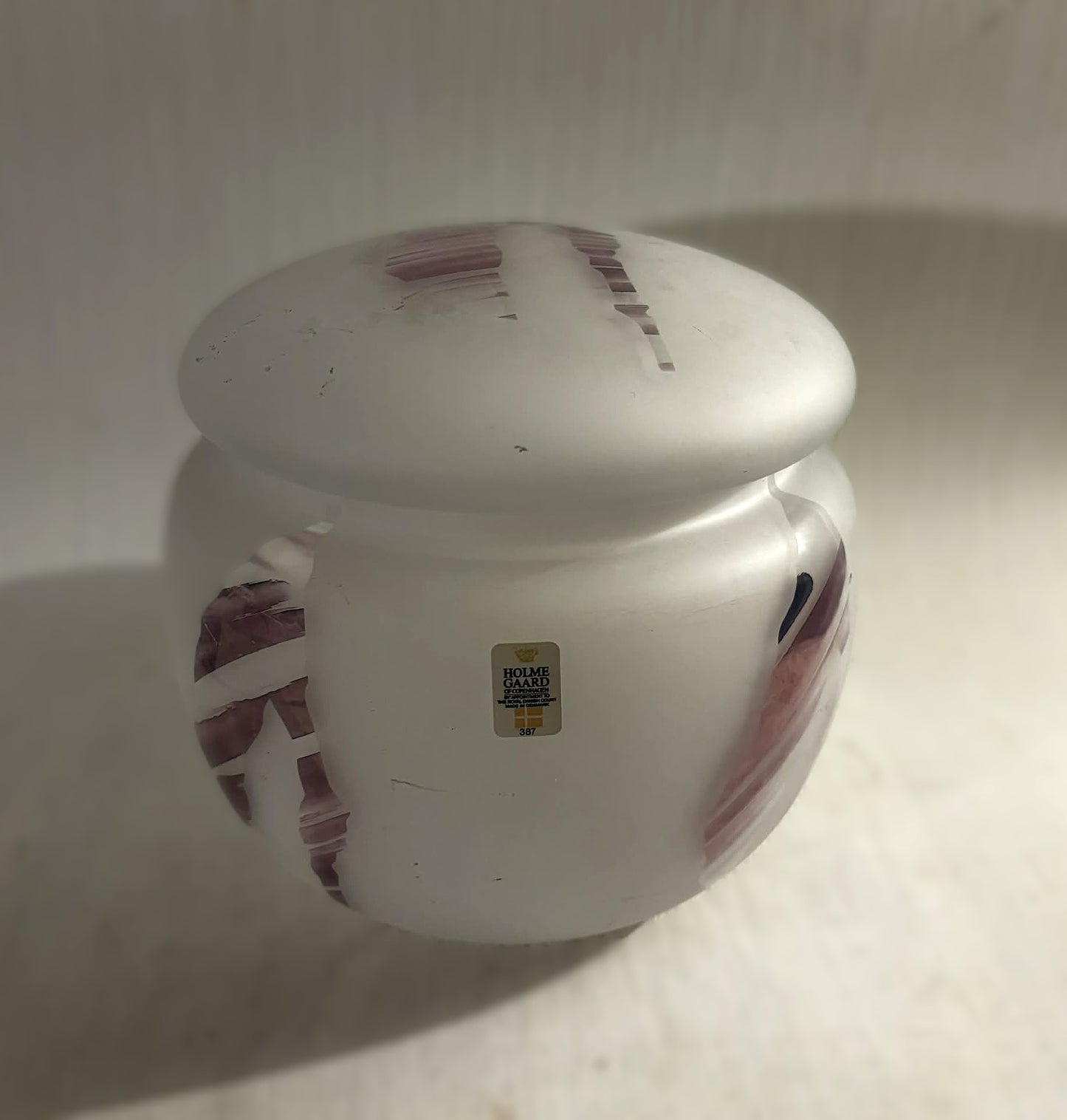 Holmegaard 'Fiesta' lidded bowl from 1987, design by Pia Rakel Sverrisdottir and Michael Bang