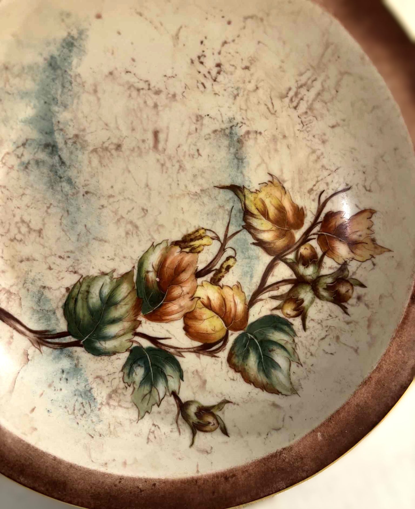 ドイツのバイエルン地方の大きなアンティークボウル。エレン・ヘンリクセンのデザイン。1950年代。