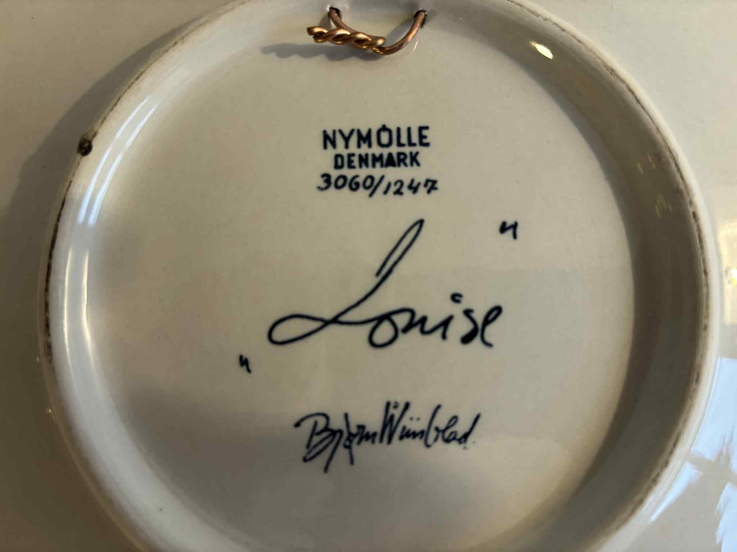Vintage Bjørn Wiinblad for Nymølle Firkantet vægplatte "Louise" - nr. 85471025