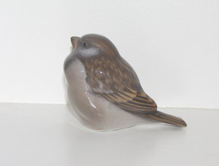Royal Copenhagen Ceramics Figurine in the shape of a Sparrow, design by A. Nielsen