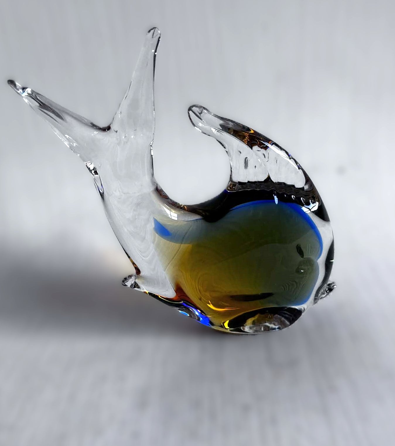 Italian Glass Art from Murano, tropical glass fish, Italy 1960s