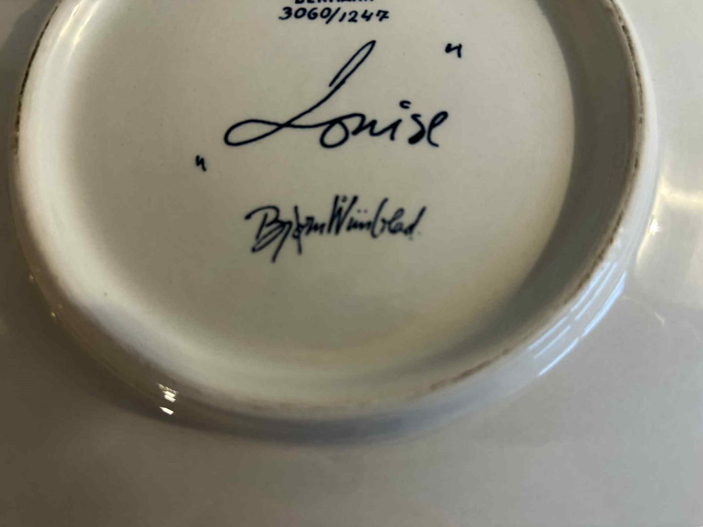 Vintage Bjørn Wiinblad for Nymølle Firkantet vægplatte "Louise" - nr. 85471025