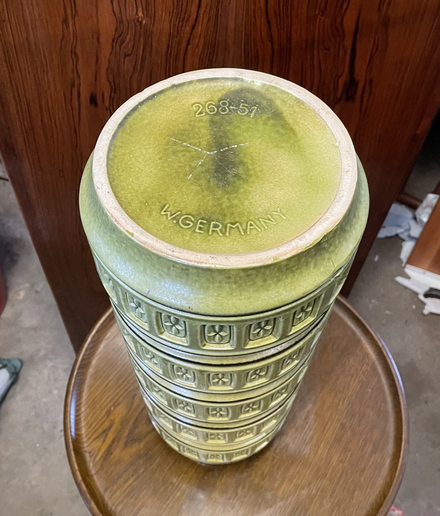 Beautiful ceramic floor vase from West Germany - no. 01901