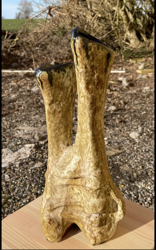 Smuk skulptural vase af Helmut Schaffenacker - nr. 011202