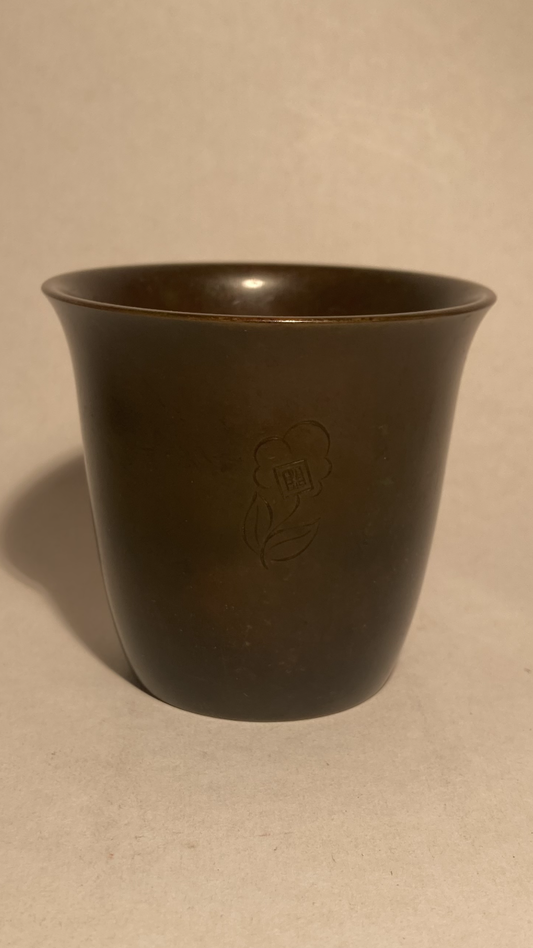 Beautiful just Andersen bronze vase - no. 013077