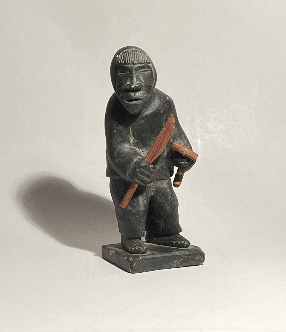 2 Nice soapstone figurines from Greenland - no. 01620