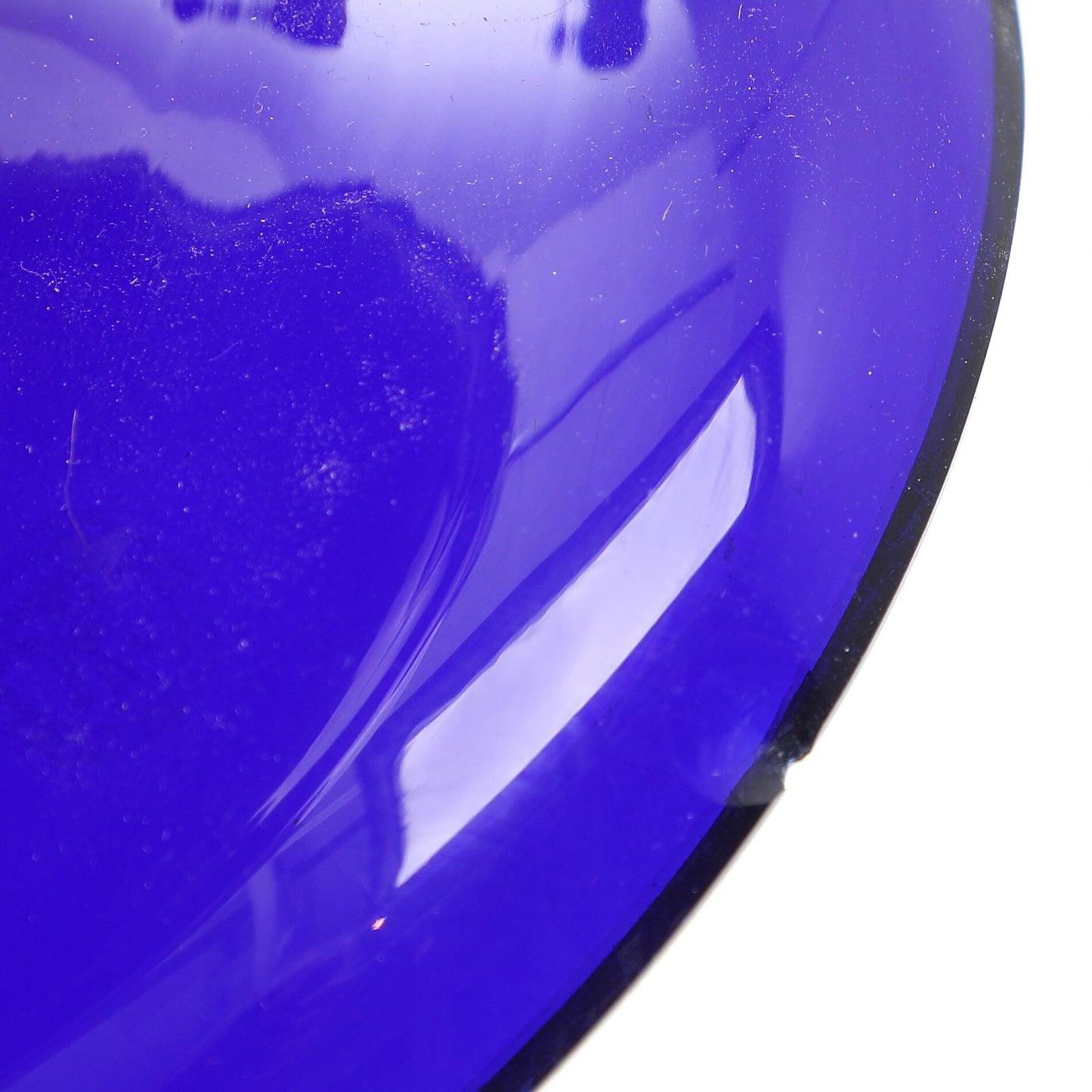 Antique German cobalt blue glass potpourri jar from Theresienthal Glaswerke, Bavaria