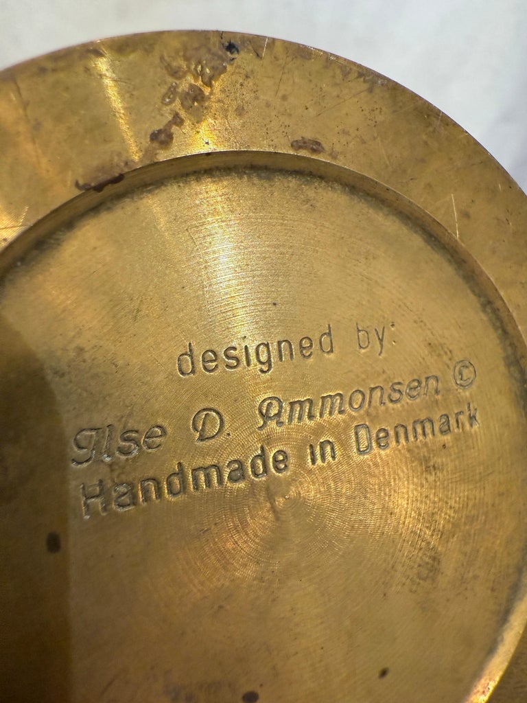 Vintage dansk Skibsolielampe af messing med gyro-ophæng, Danmark 1950`erne